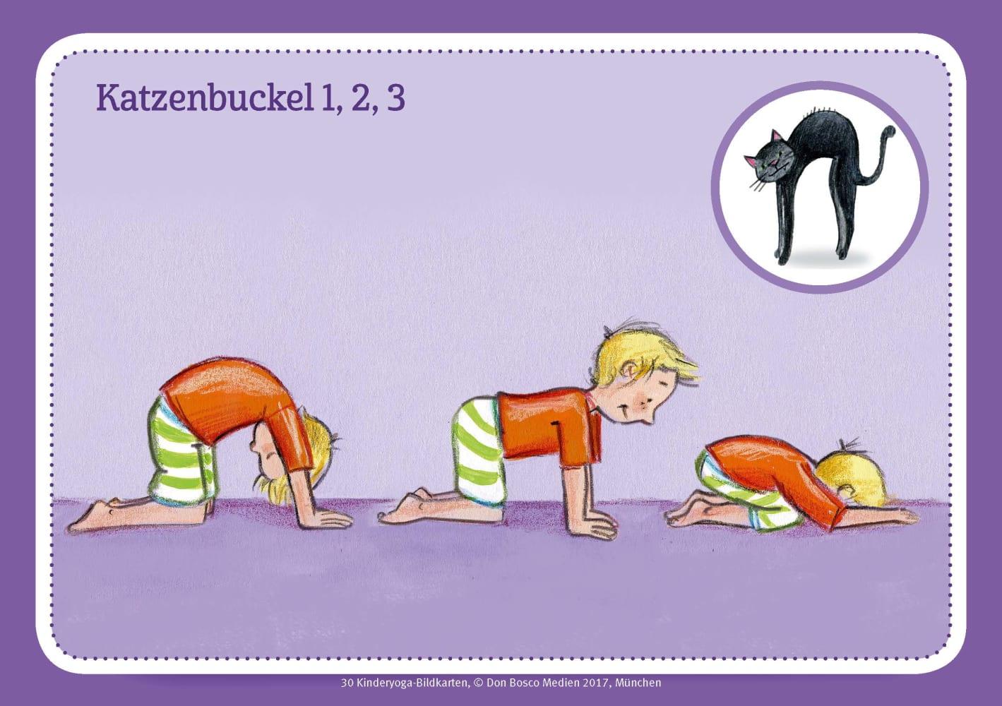 Beispielinhalt (Bild) 30 Kinderyoga-Bildkarten