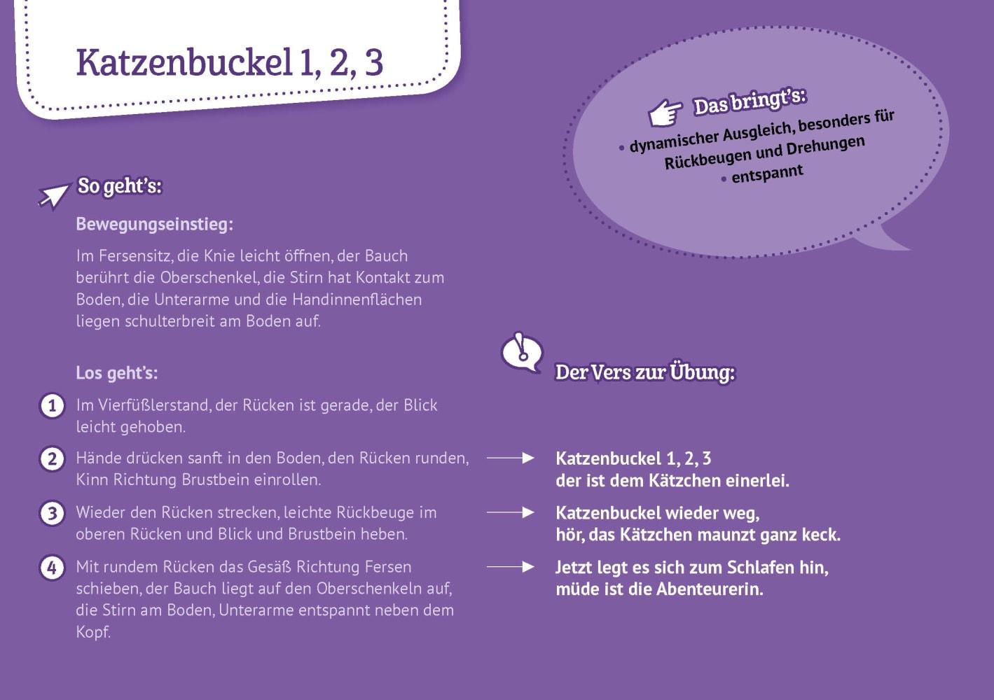 Beispielinhalt (Bild) 30 Kinderyoga-Bildkarten