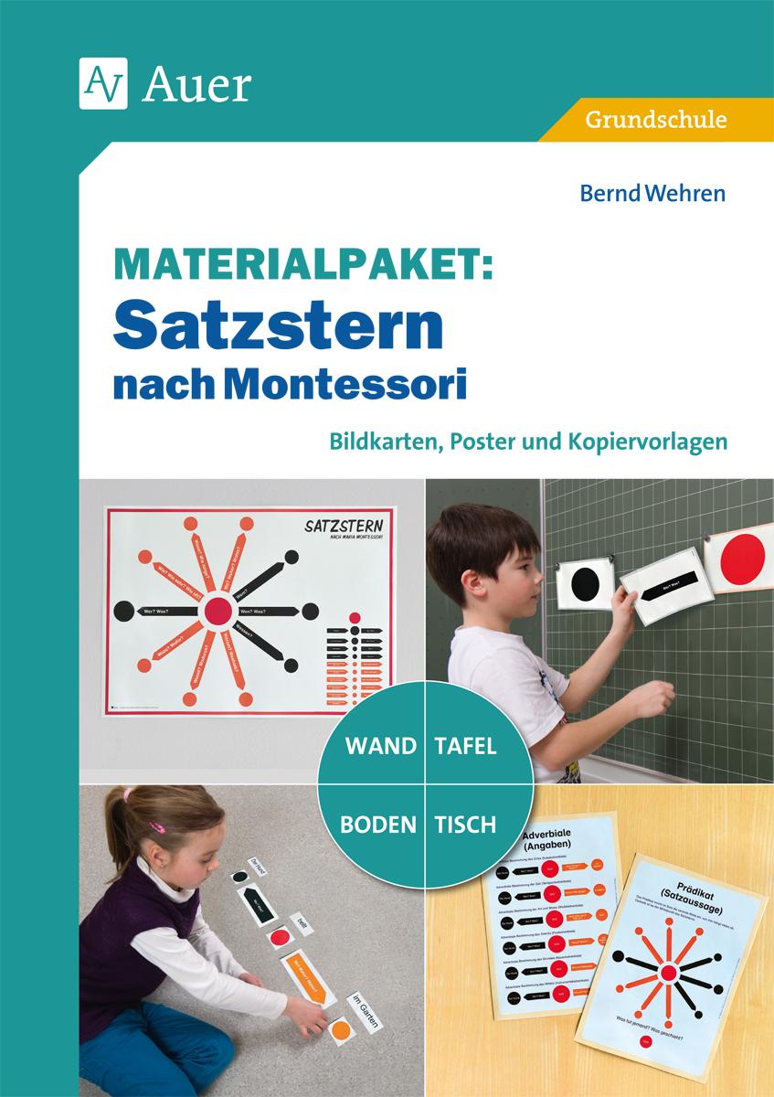Vorderes Coverbild Materialpaket Satzstern nach Montessori