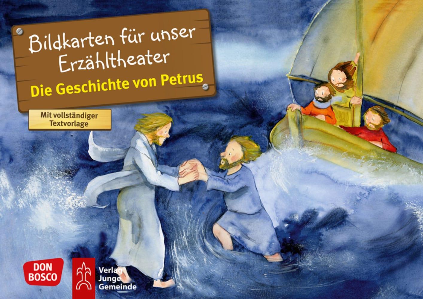 Vorderes Coverbild Die Geschichte von Petrus. Kamishibai Bildkartenset.