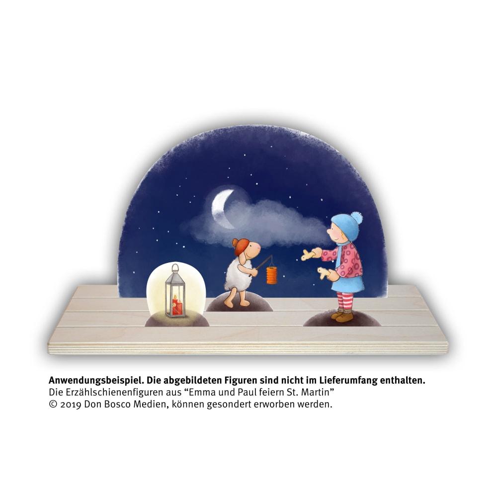 Beispielinhalt (Bild) Original Don Bosco Erzählschiene. Das Figurentheater zum Mitmachen