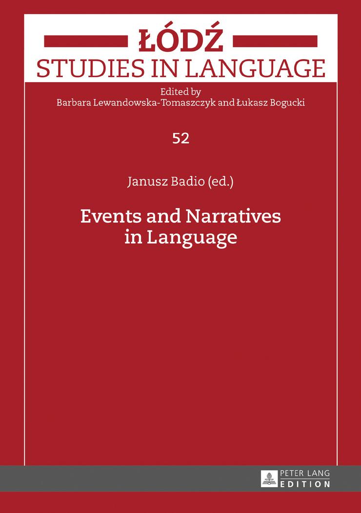 Vorderes Coverbild Events and Narratives in Language