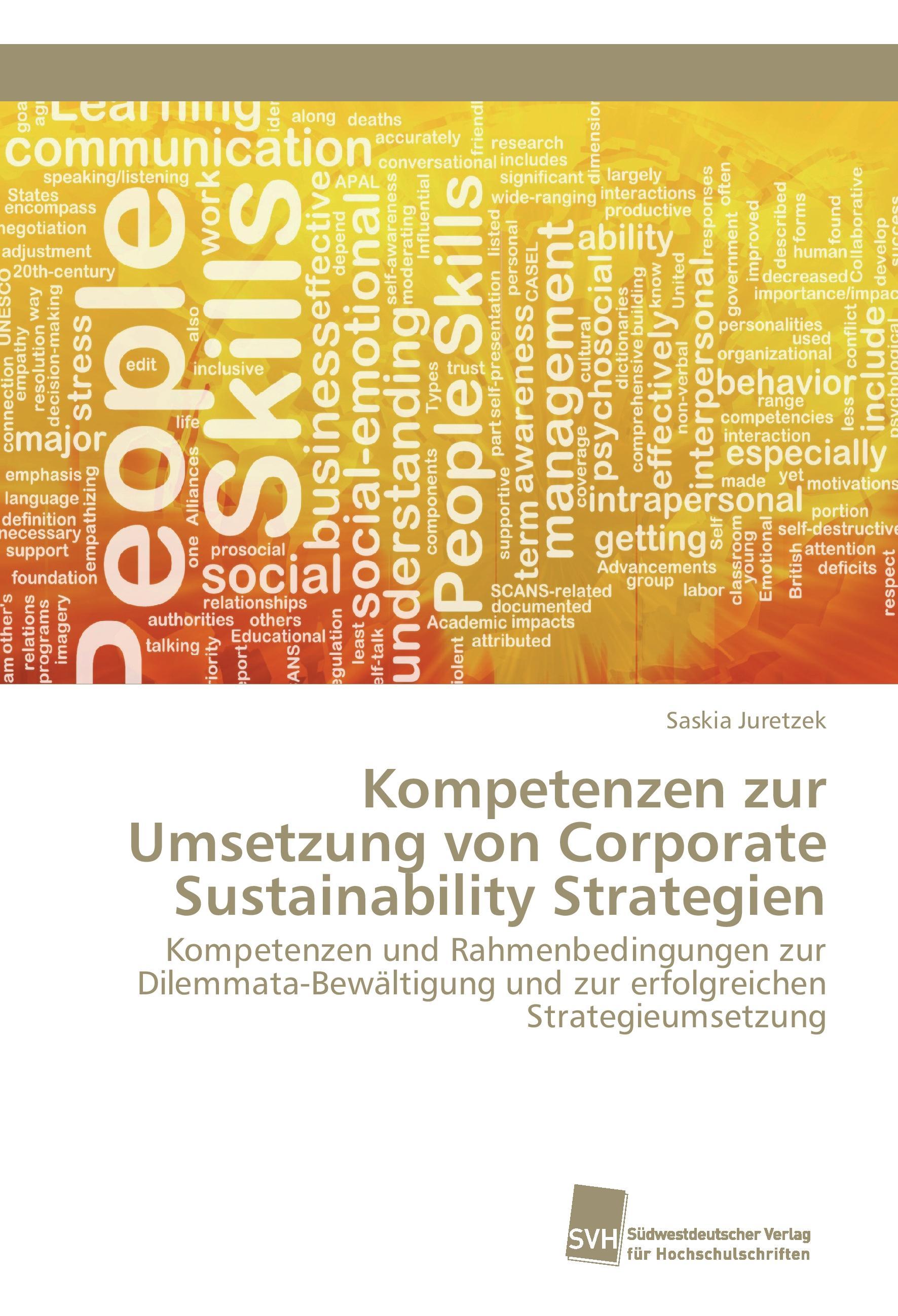 Vorderes Coverbild Kompetenzen zur Umsetzung von Corporate Sustainability Strategien