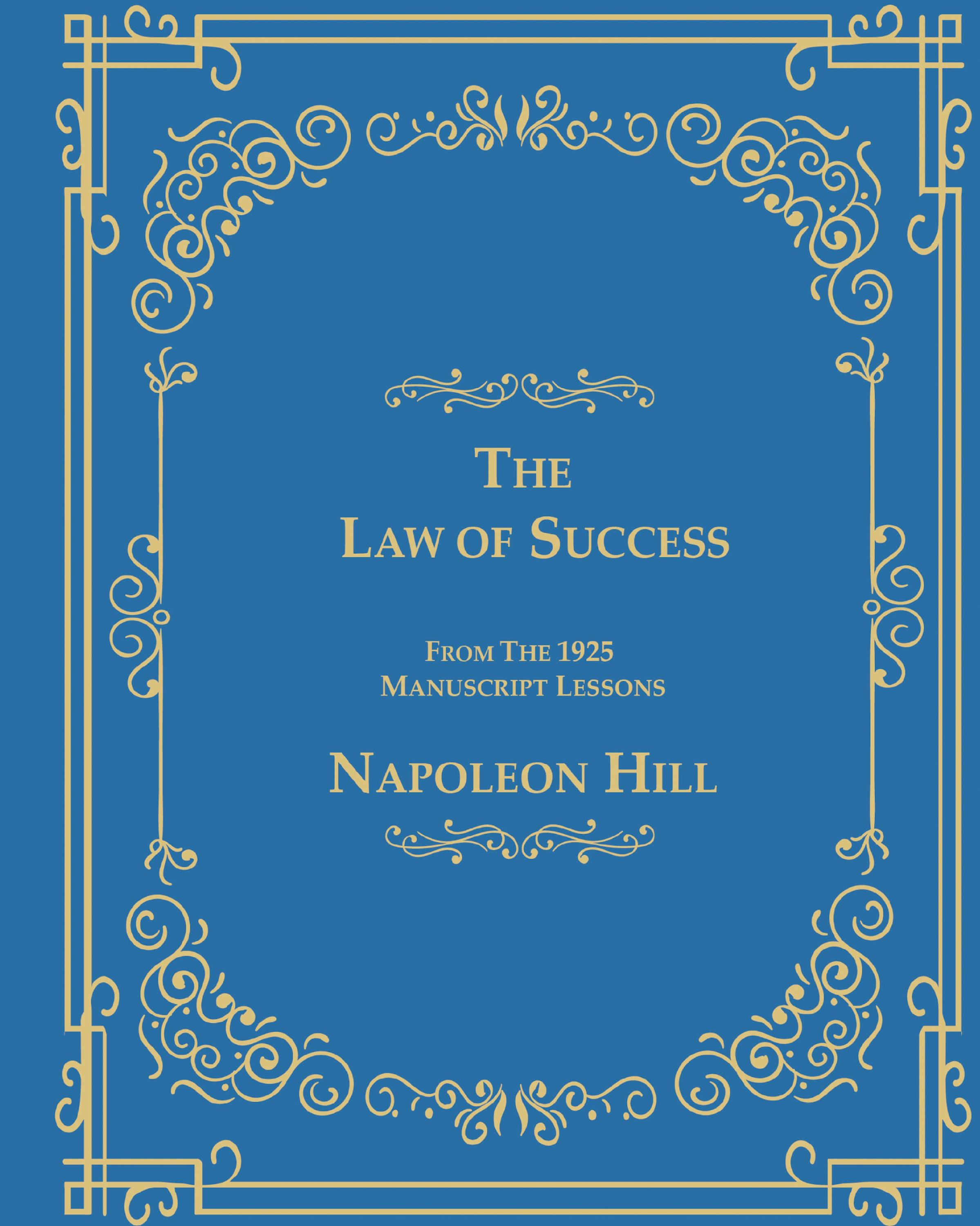 Vorderes Coverbild The Law of Success From The 1925 Manuscript Lessons