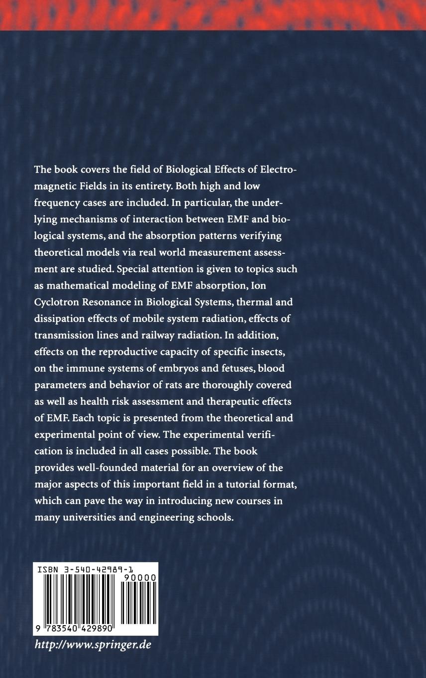 Rückseitencover Biological Effects of Electromagnetic Fields