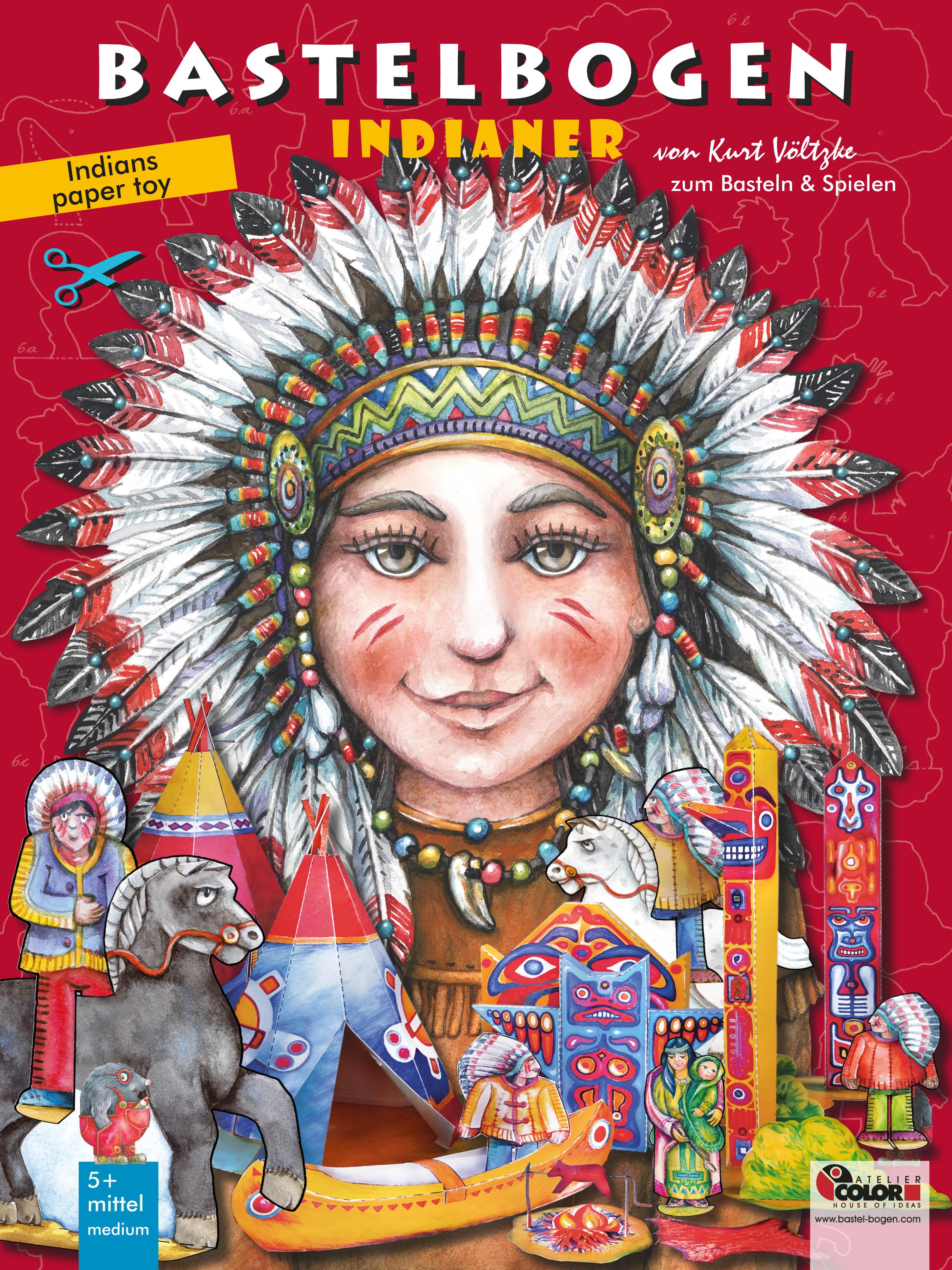 Vorderes Coverbild Indianer Bastelbogen