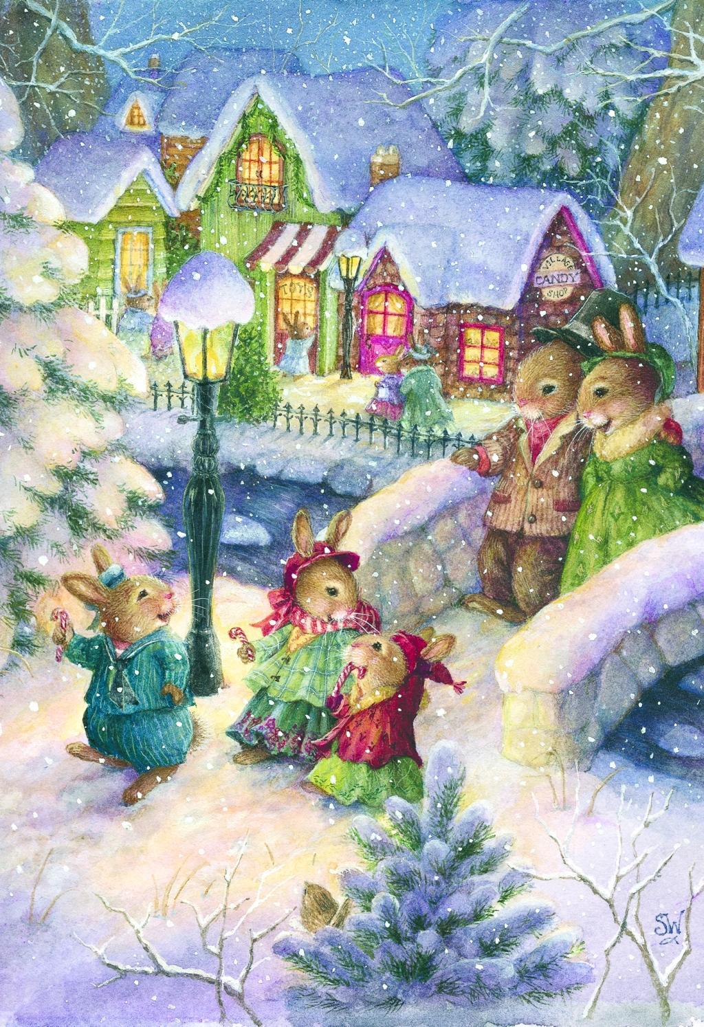 Beispielinhalt (Bild) Frohe Weihnachten! Weihnachtskarten-Set