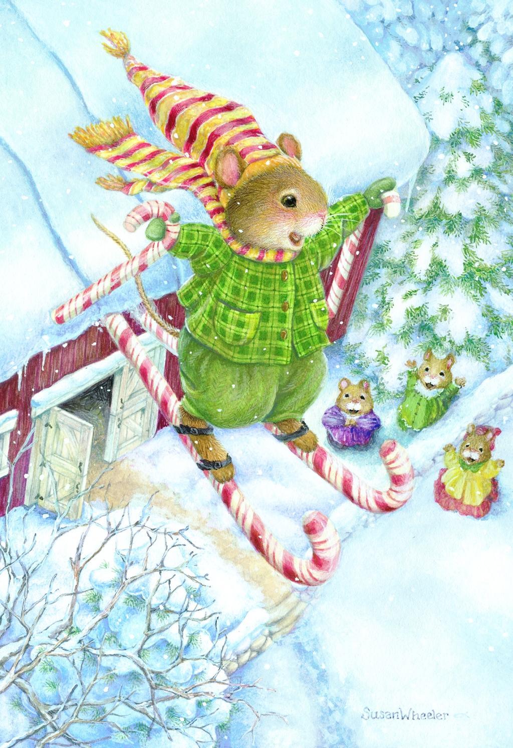 Beispielinhalt (Bild) Frohe Weihnachten! Weihnachtskarten-Set