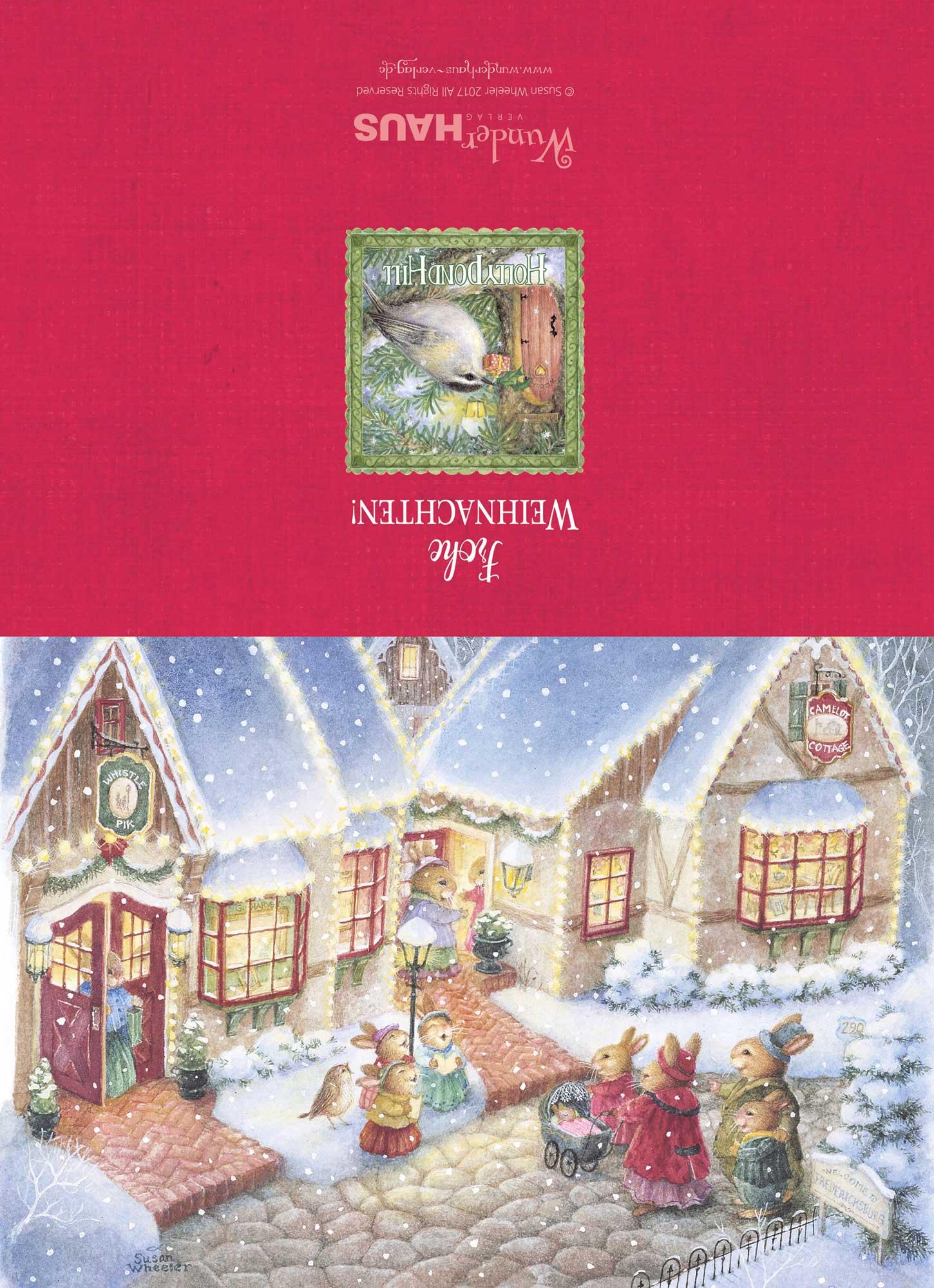 Beispielinhalt (Bild) Frohe Weihnachten! Weihnachtskarten-Set