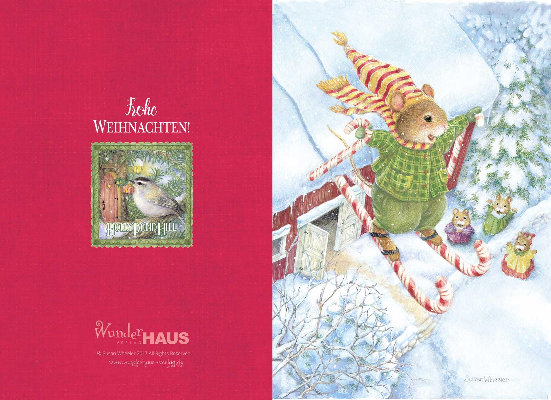 Beispielinhalt (Bild) Frohe Weihnachten! Weihnachtskarten-Set