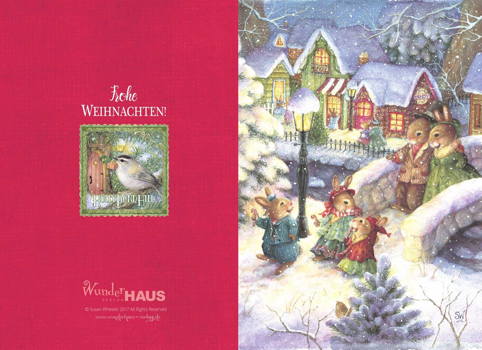 Beispielinhalt (Bild) Frohe Weihnachten! Weihnachtskarten-Set