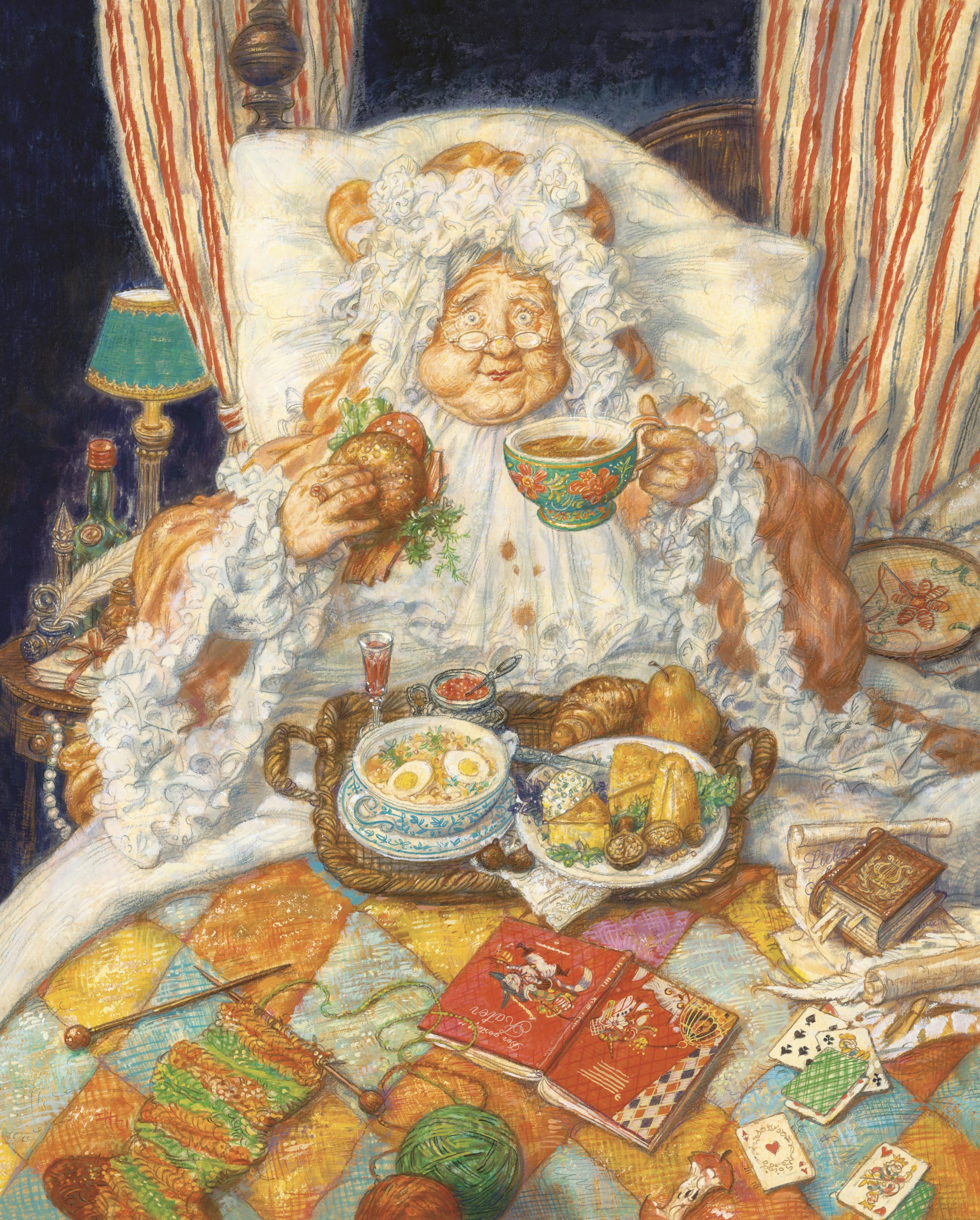 Beispielinhalt (Bild) Rotkäppchen und der Wolf