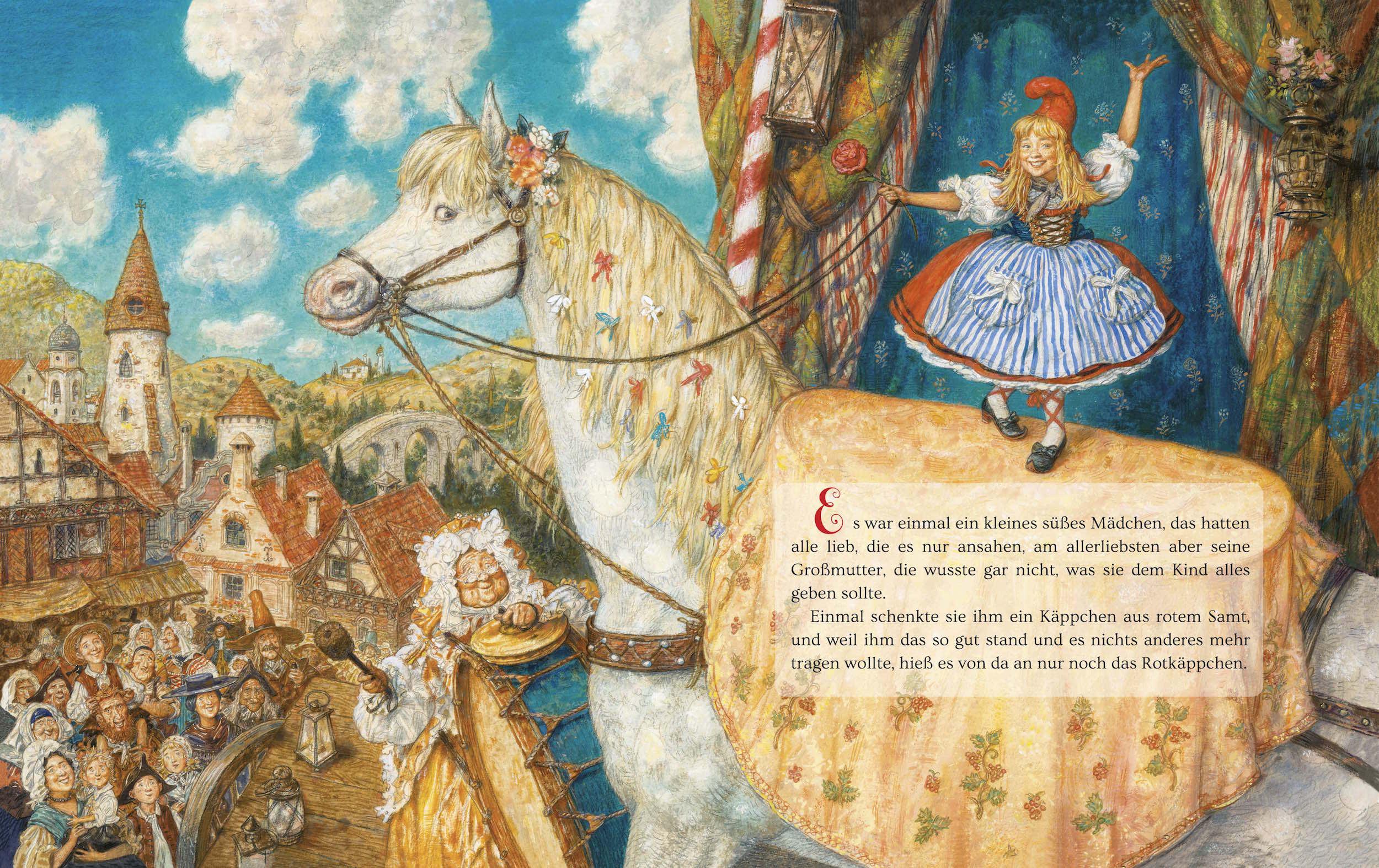 Beispielinhalt (Bild) Rotkäppchen und der Wolf