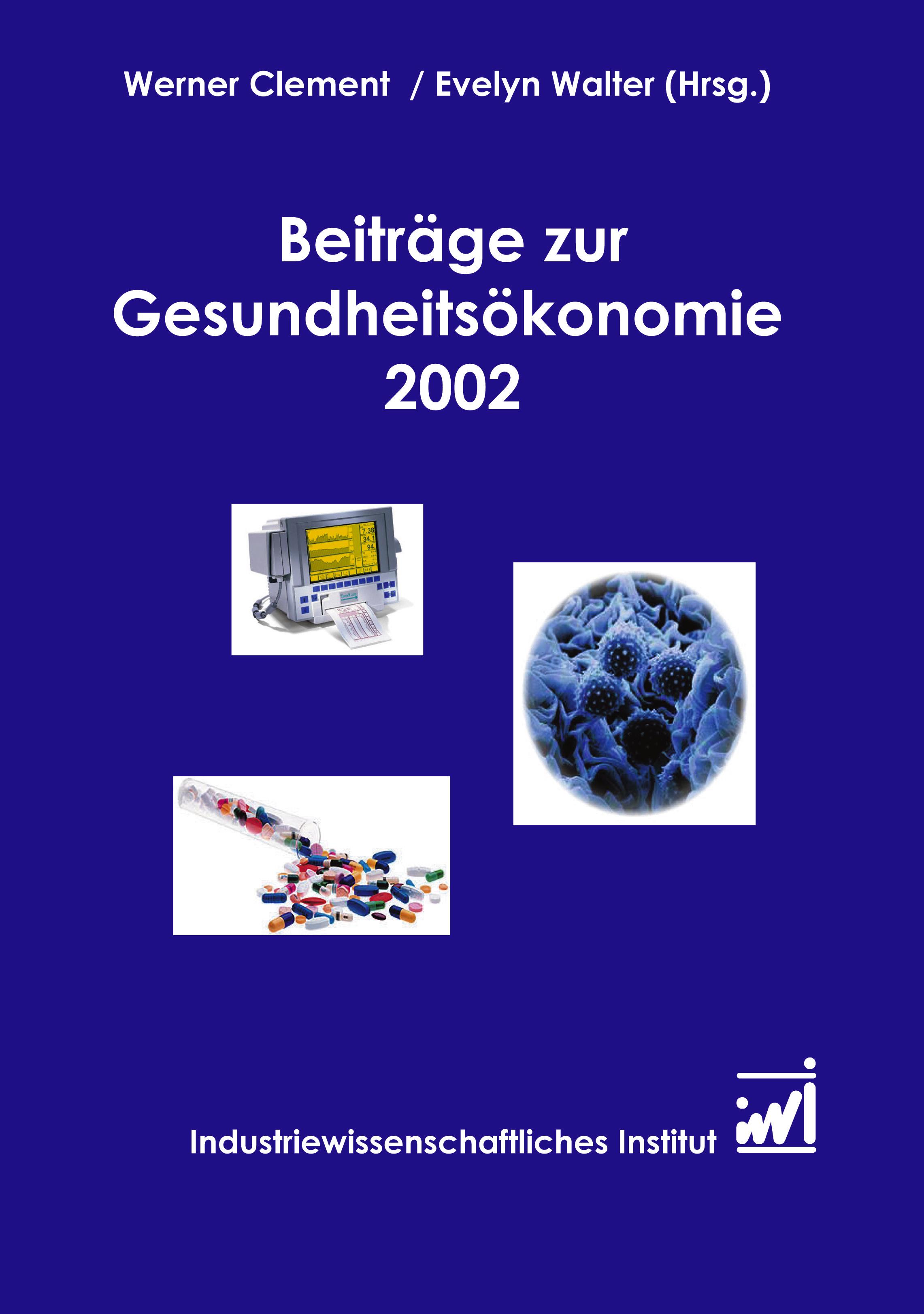 Vorderes Coverbild Beiträge zur Gesundheitsökonomie 2002