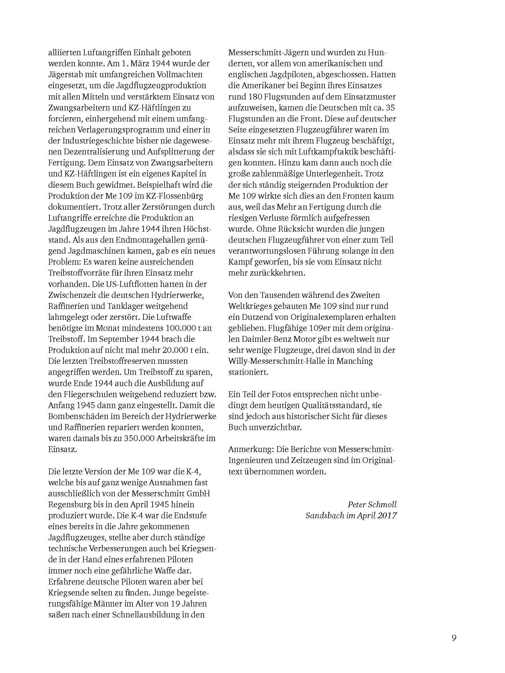 Beispielinhalt (Bild) Me 109