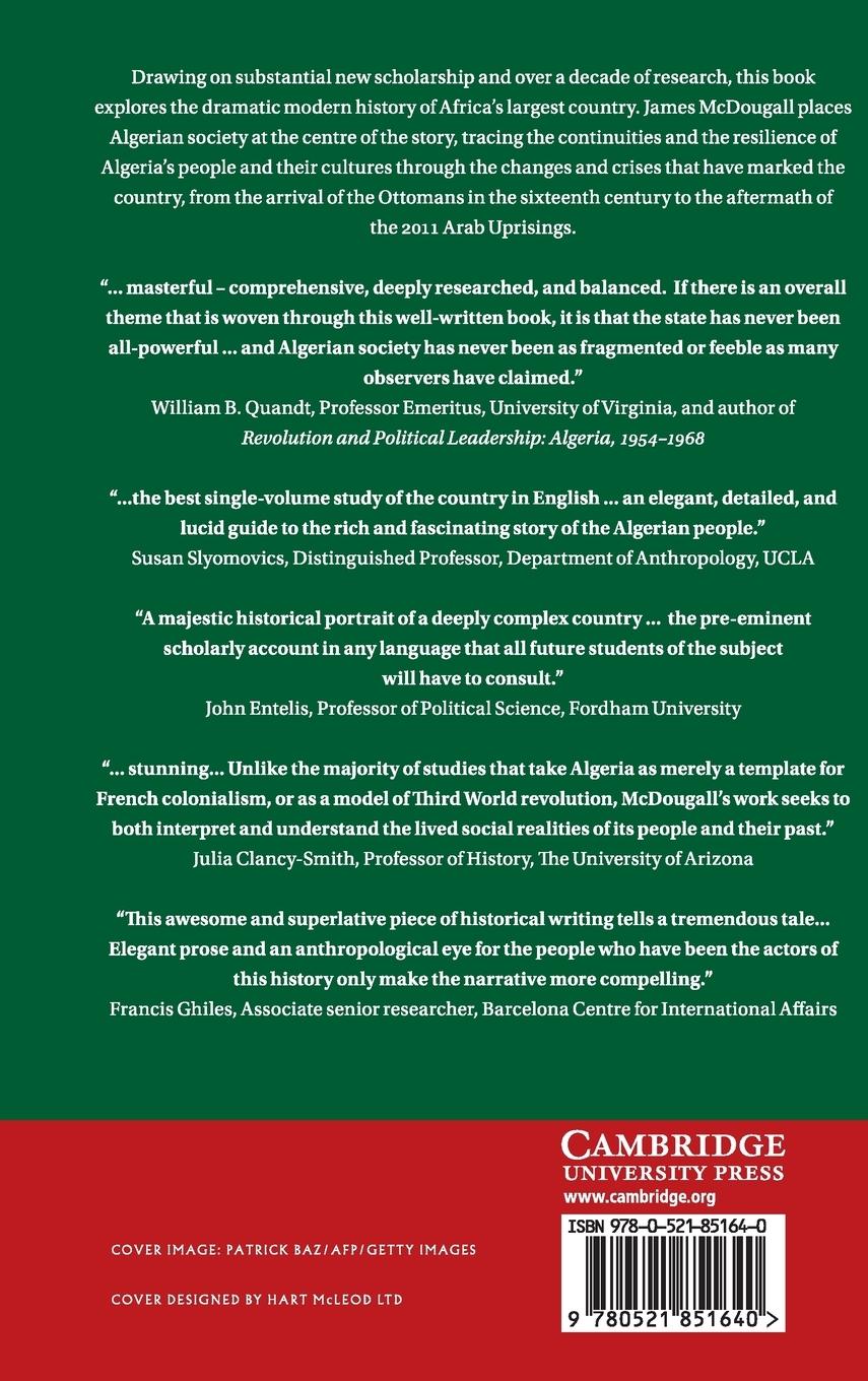 Rückseitencover A History of Algeria