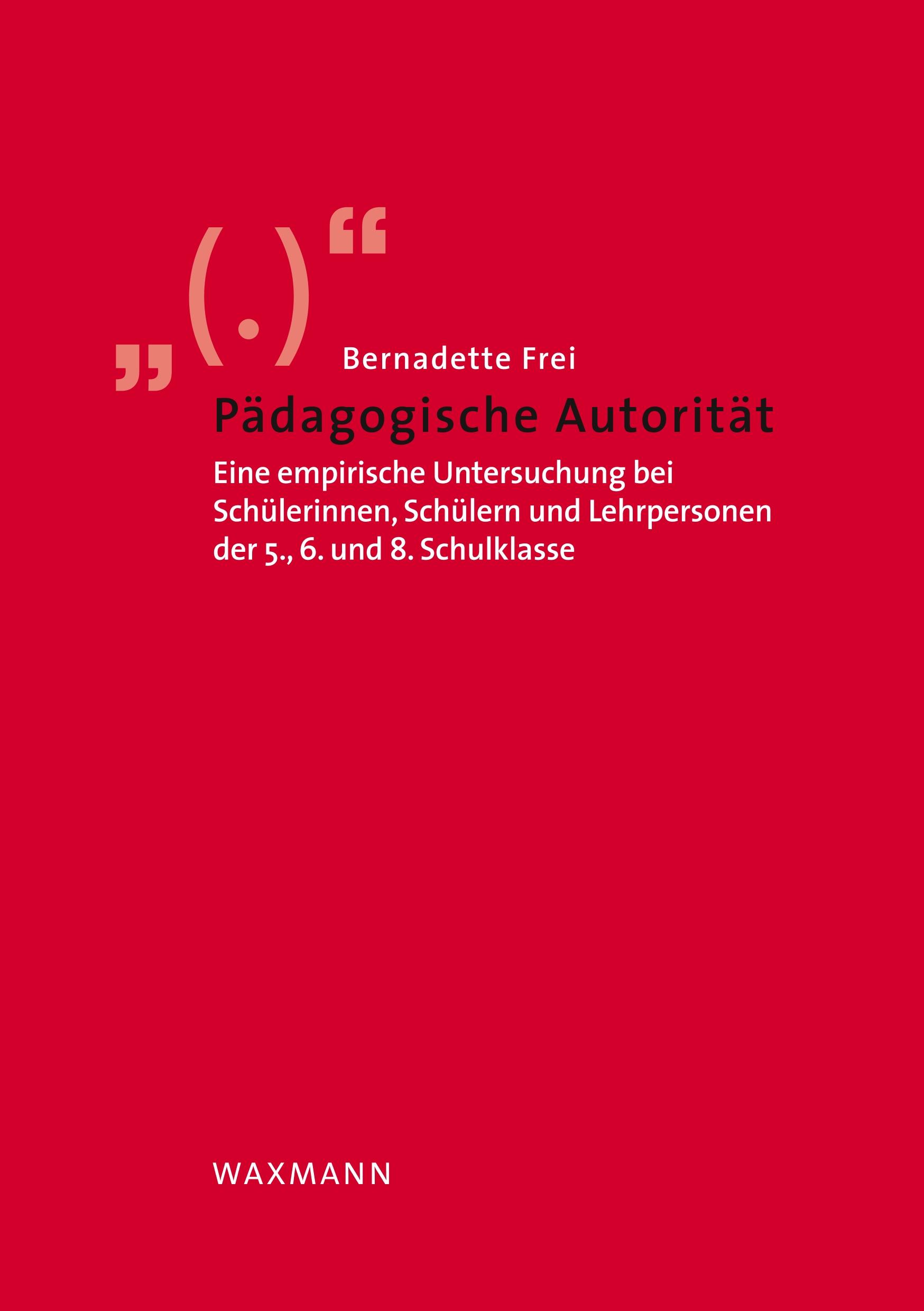 Vorderes Coverbild Pädagogische Autorität