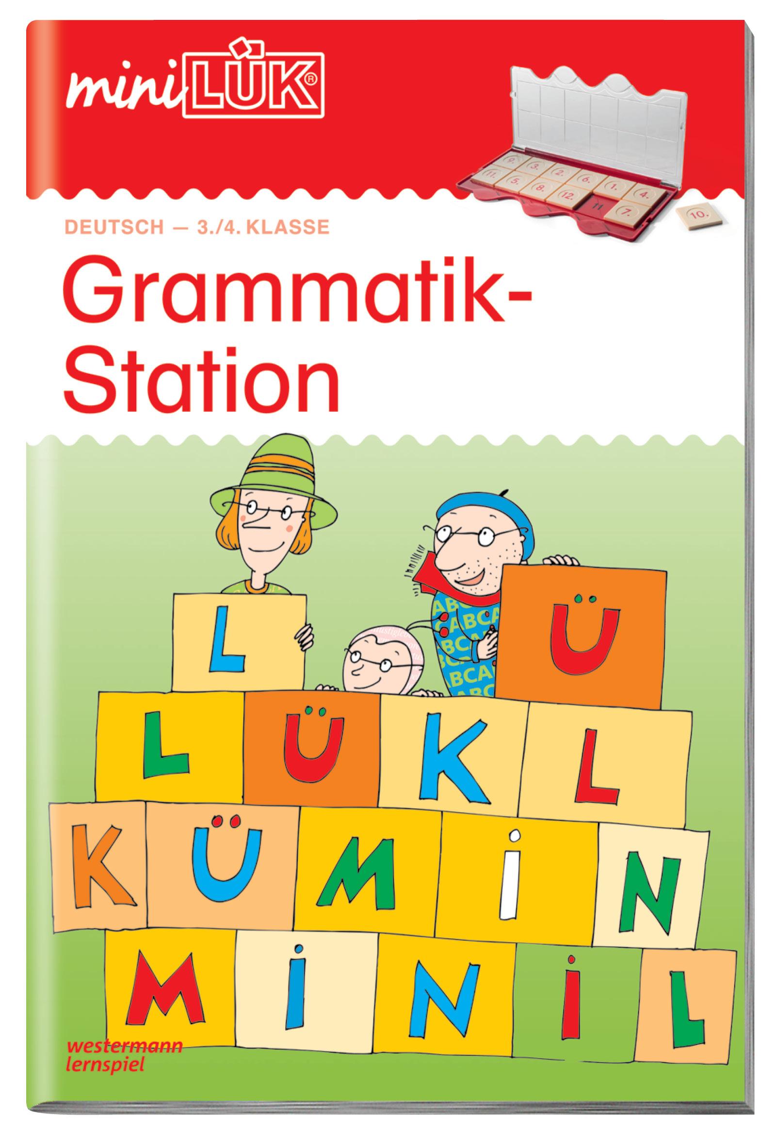 Vorderes Coverbild miniLÜK. Grammatikstation 3./4. Klasse