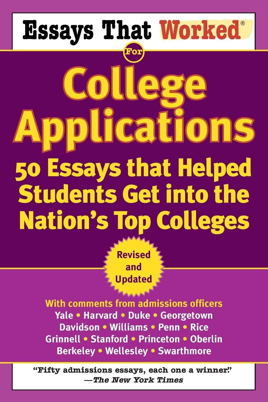 Vorderes Coverbild Essays that Worked for College Applications