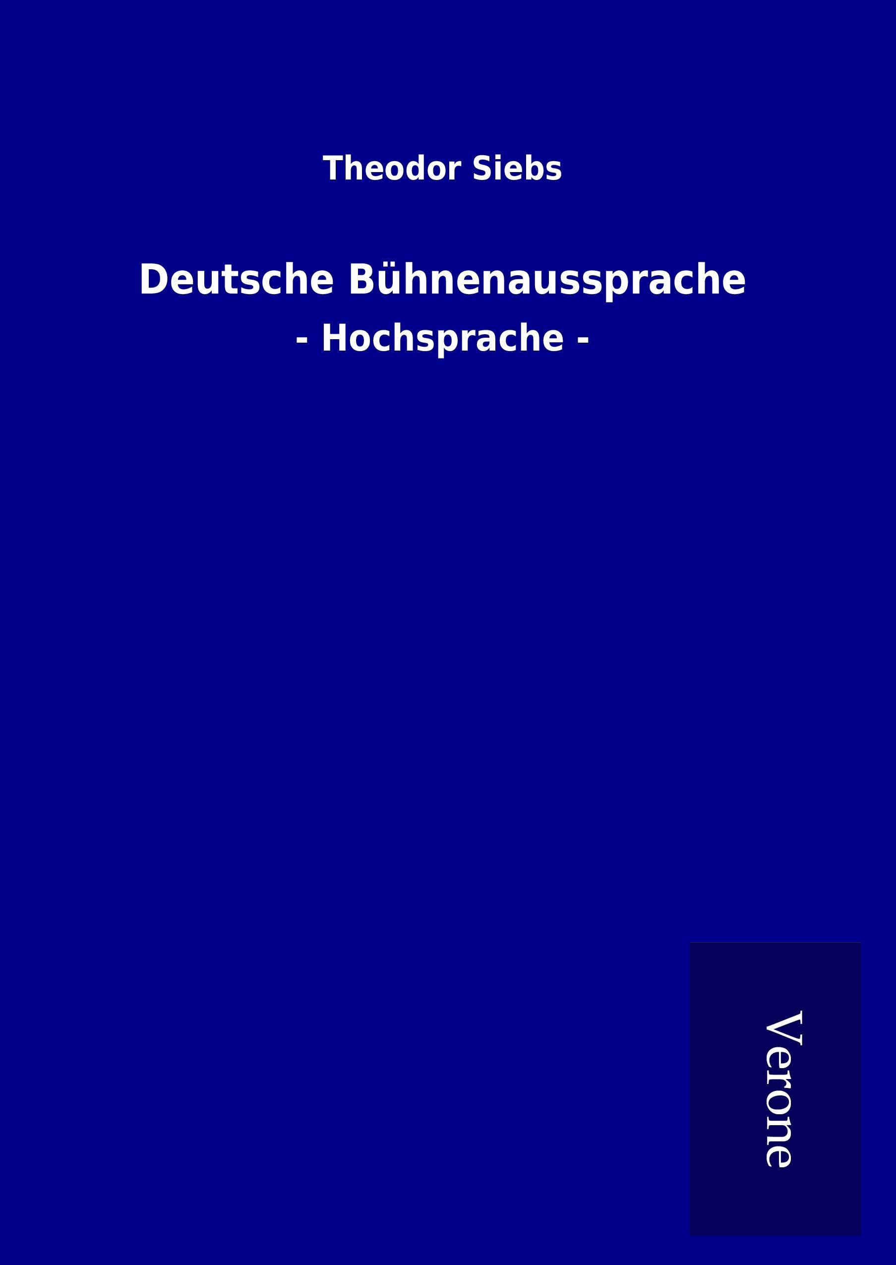 Vorderes Coverbild Deutsche Bühnenaussprache