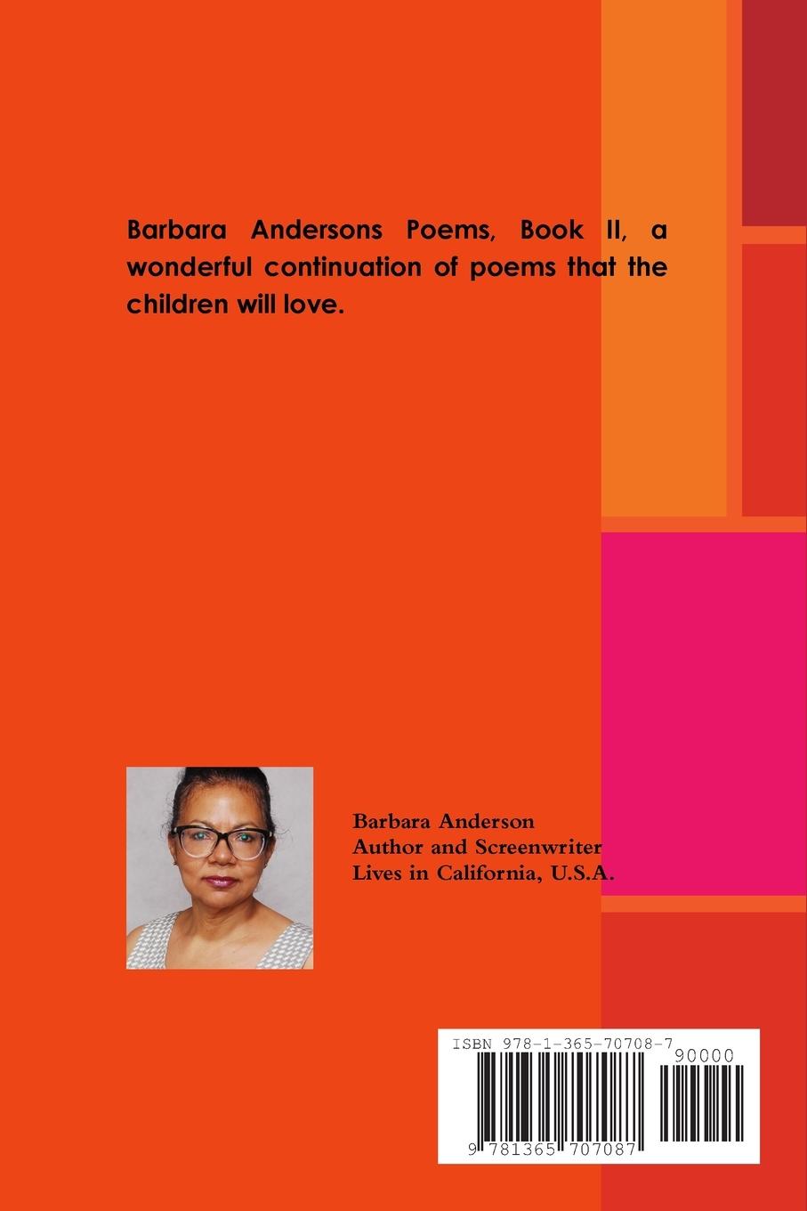 Rückseitencover Barbara Andersons Poems Book II
