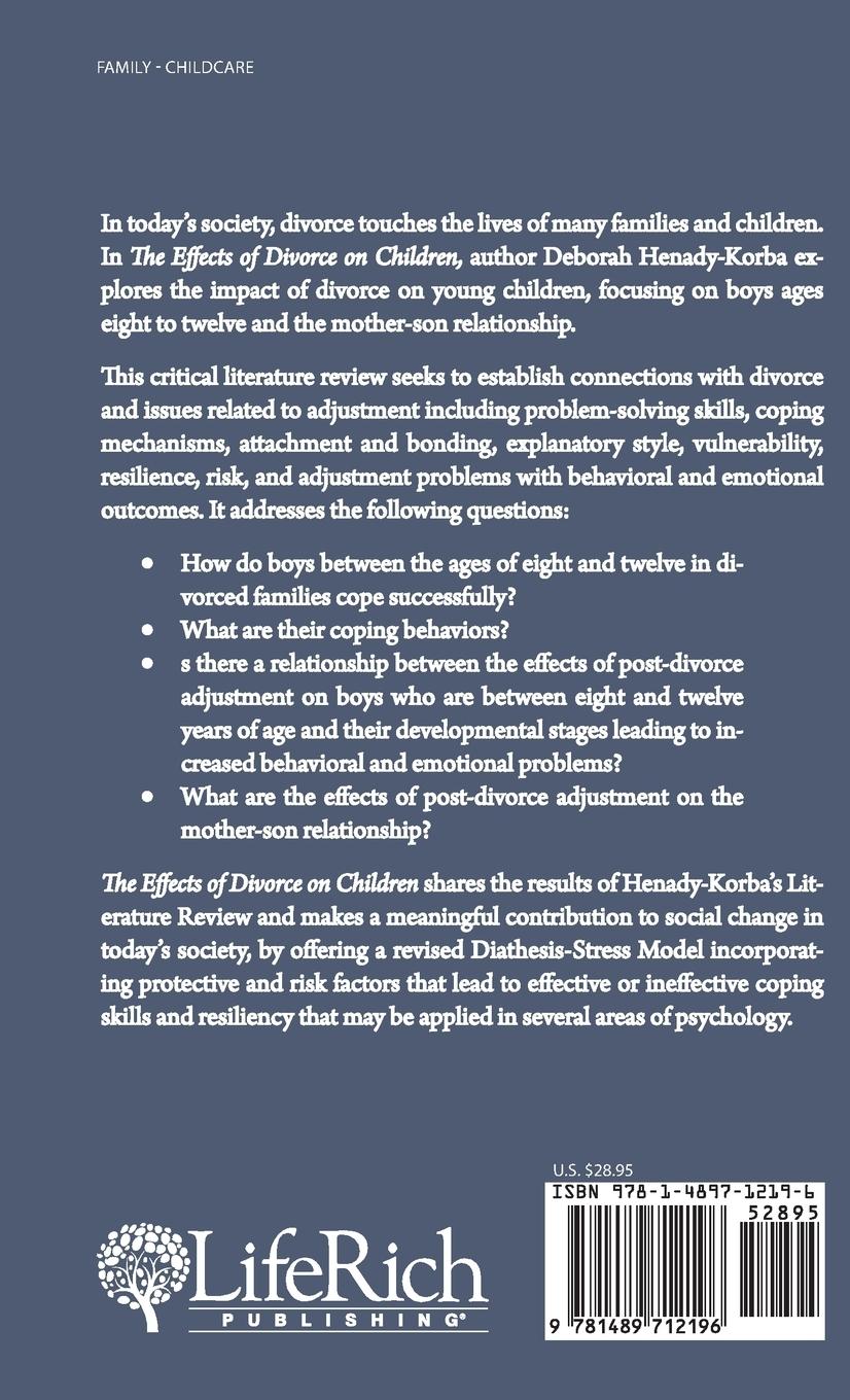 Rückseitencover The Effects of Divorce on Children