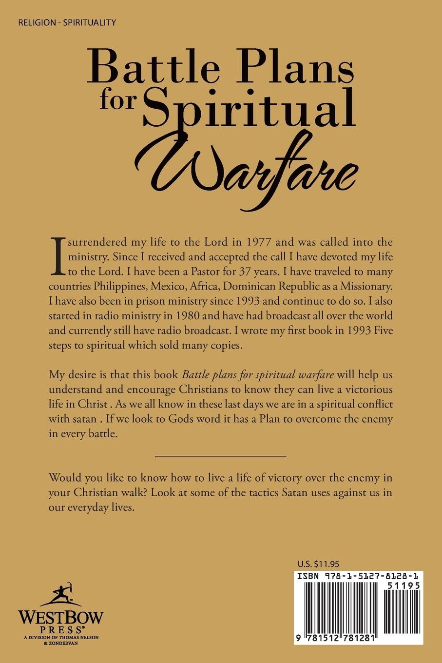 Rückseitencover Battle Plans for Spiritual Warfare