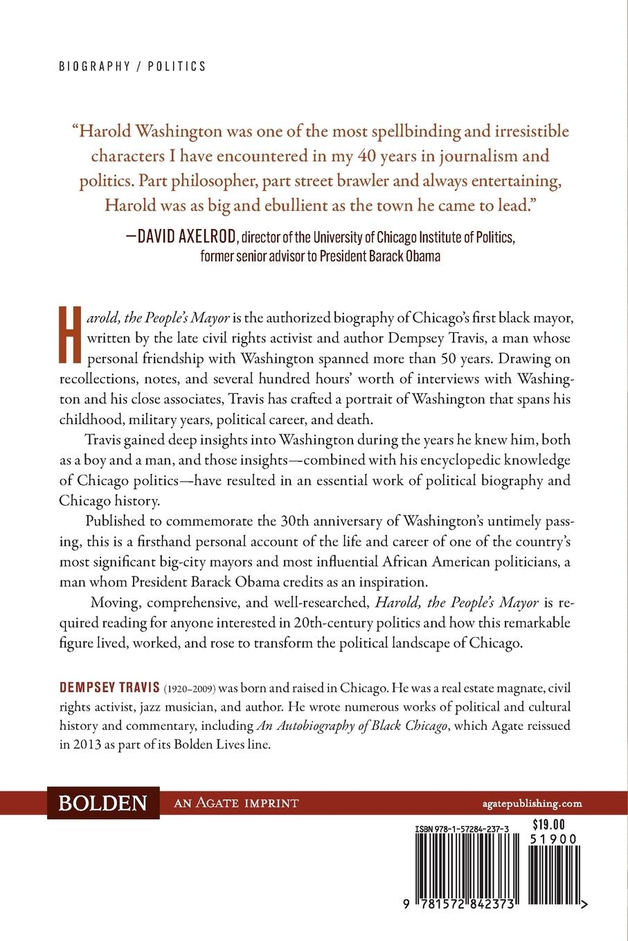 Rückseitencover Harold, the People's Mayor