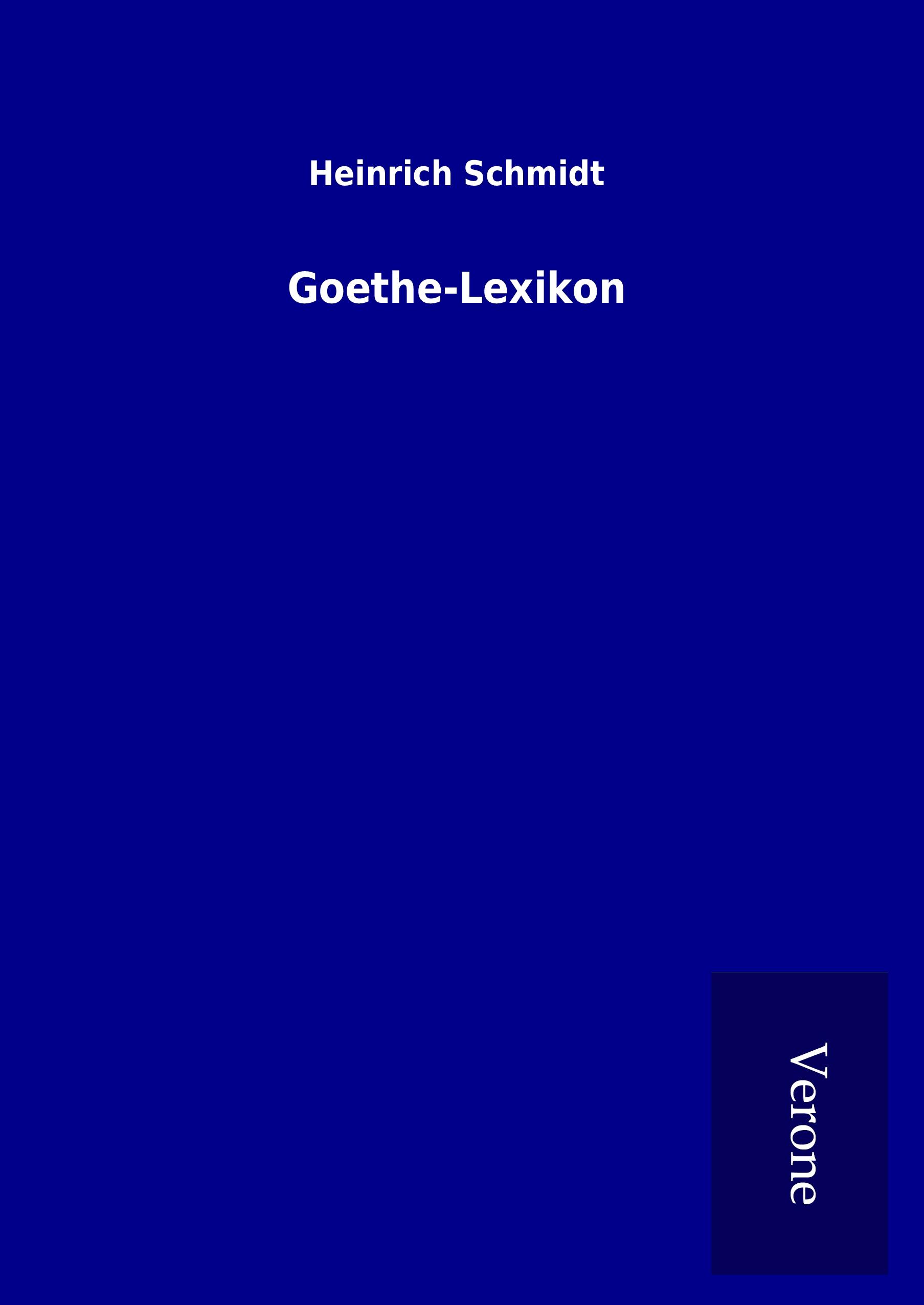 Vorderes Coverbild Goethe-Lexikon