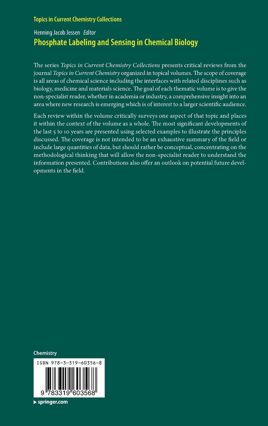 Rückseitencover Phosphate Labeling and Sensing in Chemical Biology