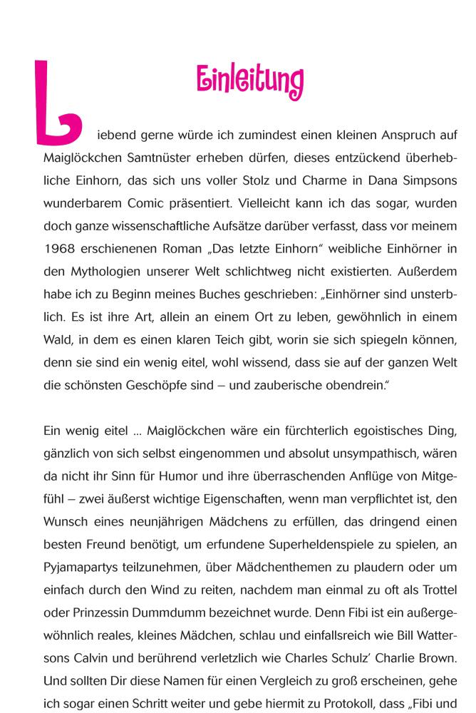 Beispielinhalt (Bild) Fibi und ihr Einhorn (Bd. 1)