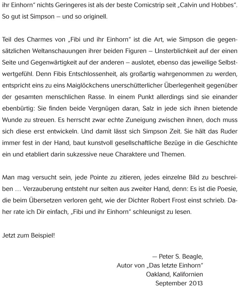 Beispielinhalt (Bild) Fibi und ihr Einhorn (Bd. 1)