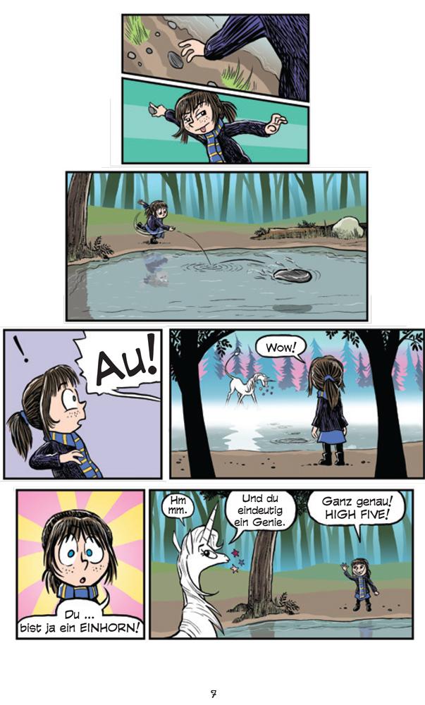 Beispielinhalt (Bild) Fibi und ihr Einhorn (Bd. 1)