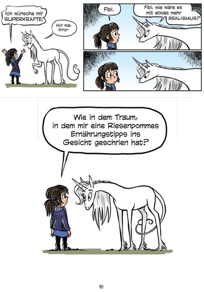 Beispielinhalt (Bild) Fibi und ihr Einhorn (Bd. 1)