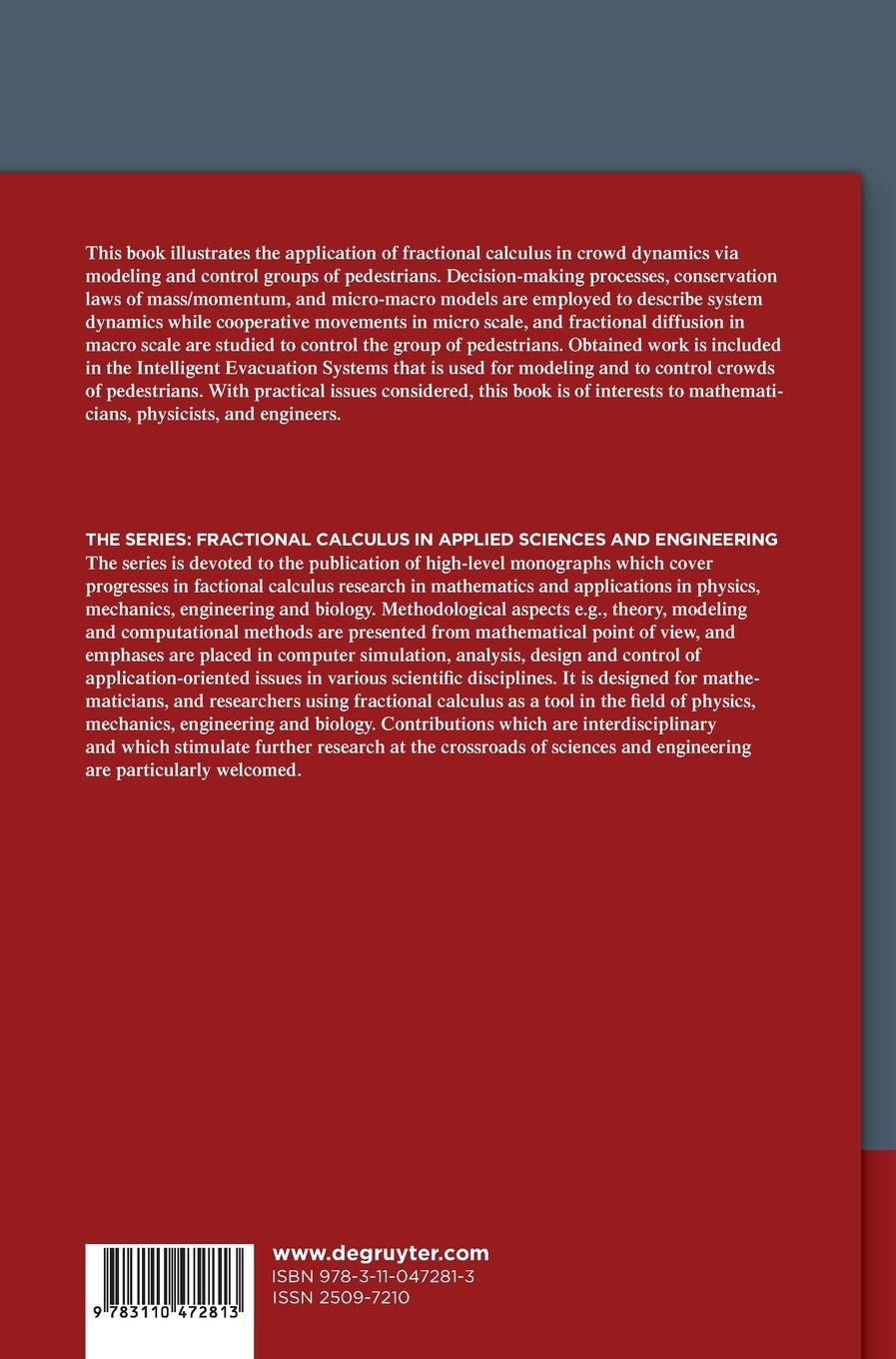 Rückseitencover Fractional Order Crowd Dynamics