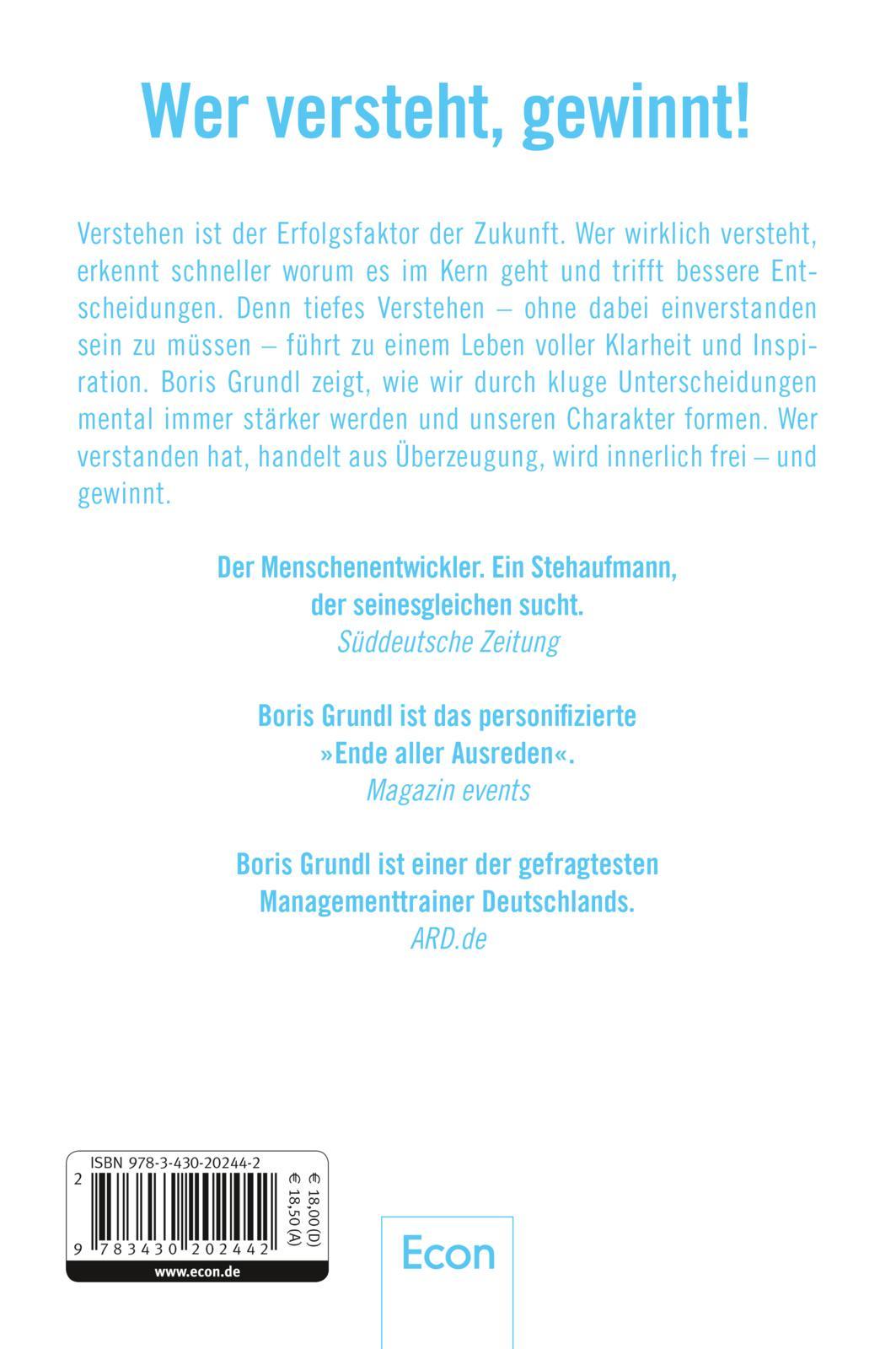 Rückseitencover Verstehen heißt nicht, einverstanden sein