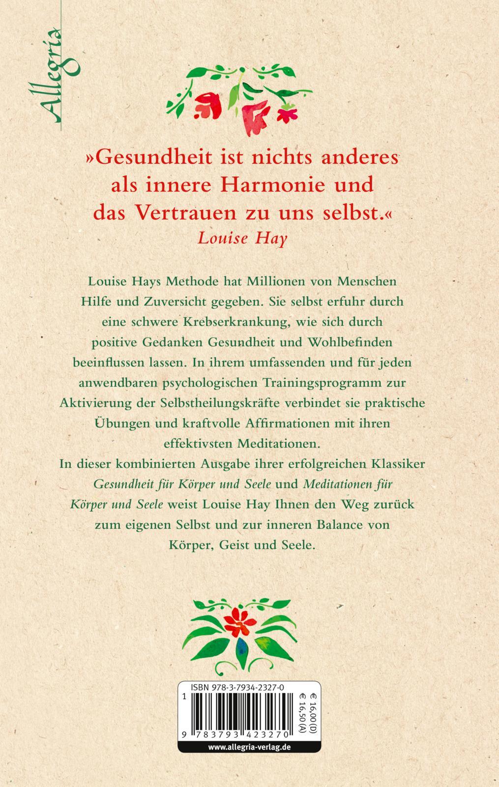 Rückseitencover Das große Buch für Körper und Seele