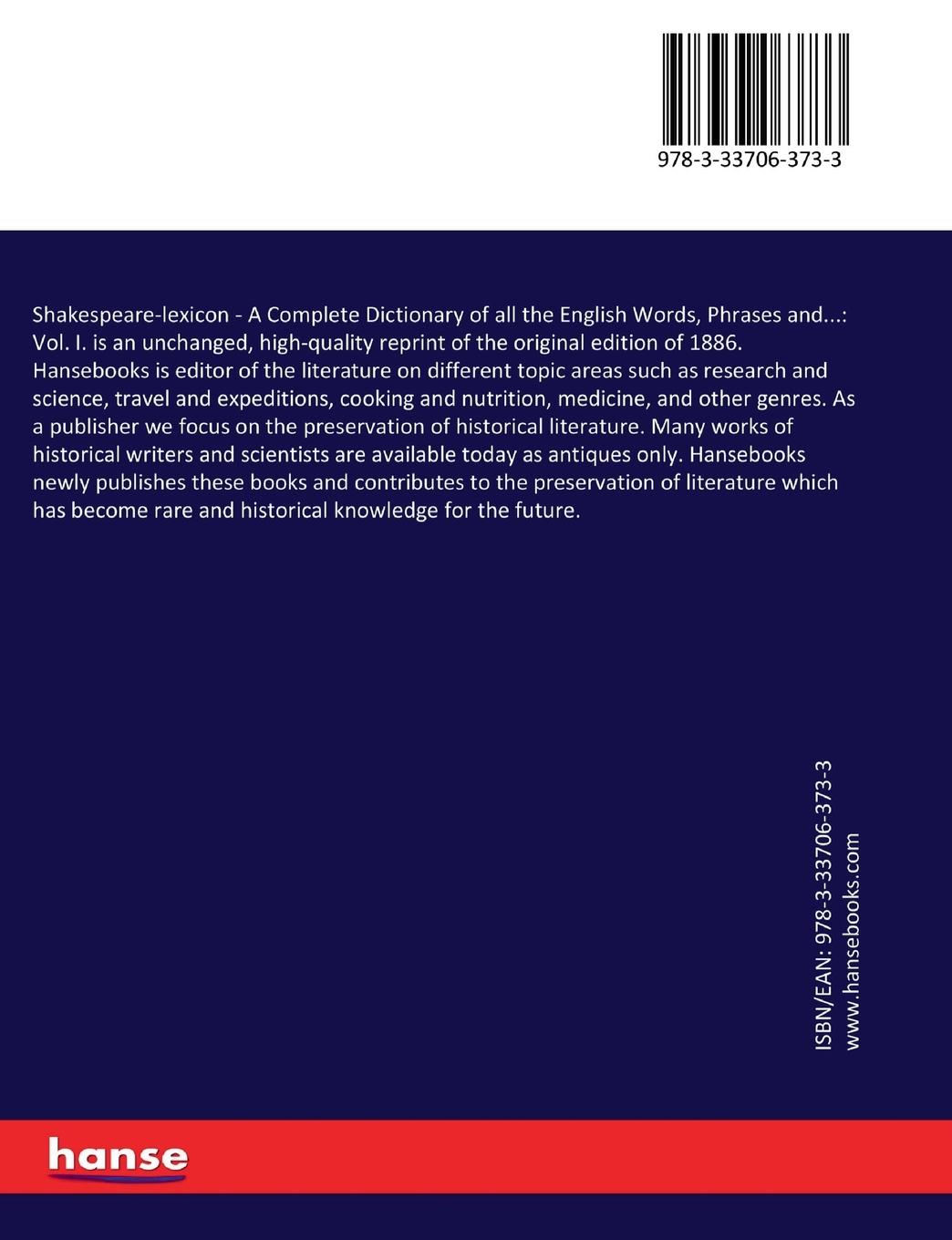 Rückseitencover Shakespeare-lexicon