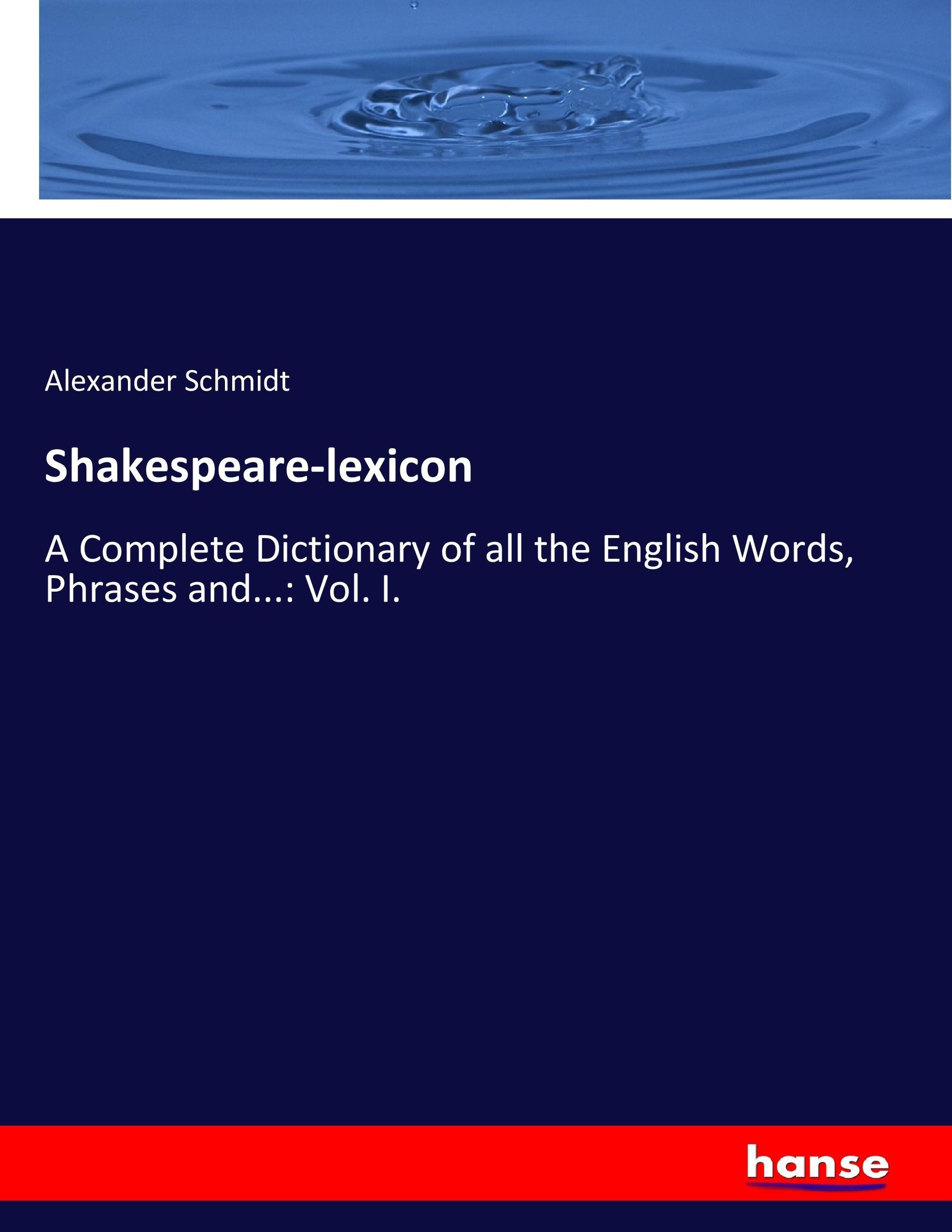 Vorderes Coverbild Shakespeare-lexicon