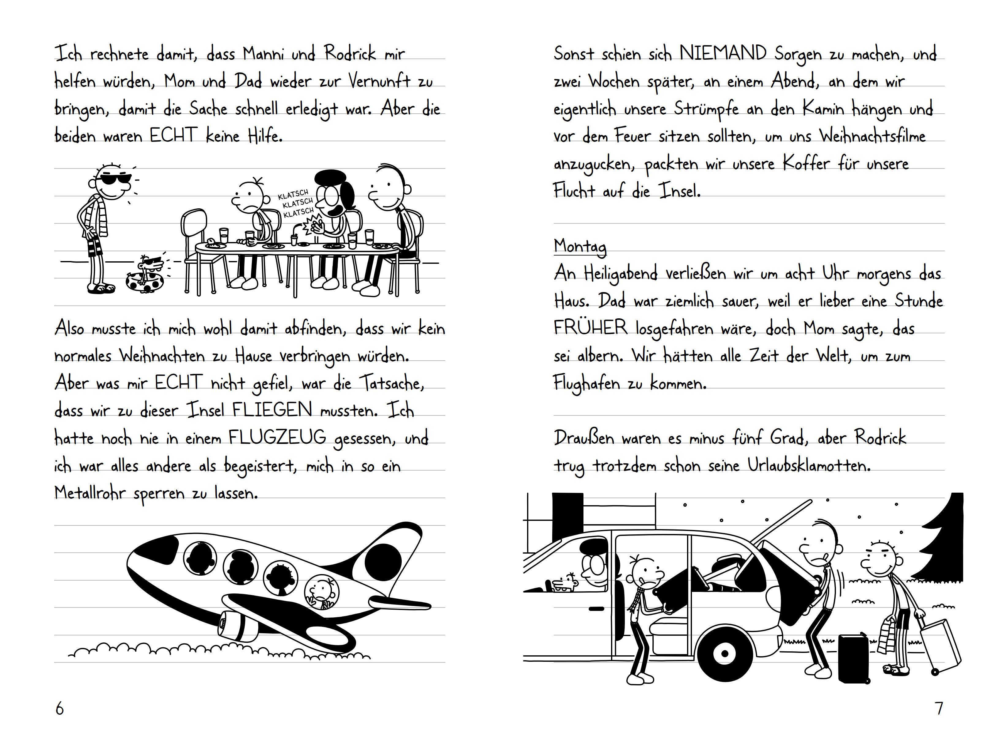 Beispielinhalt (Bild) Gregs Tagebuch 12 - Und tschüss!