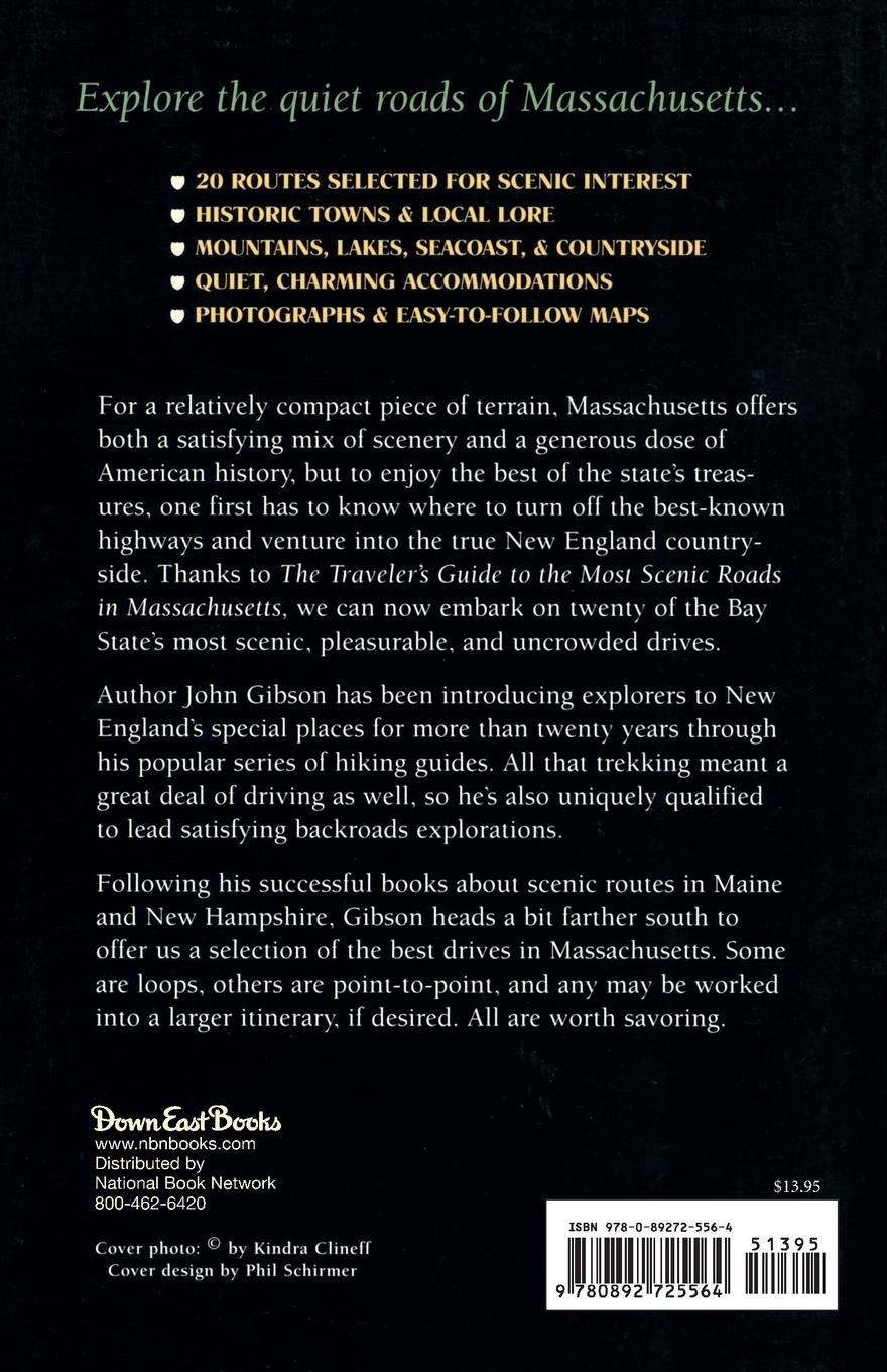 Rückseitencover The Traveler's Guide to the Most Scenic Roads in Massachusetts