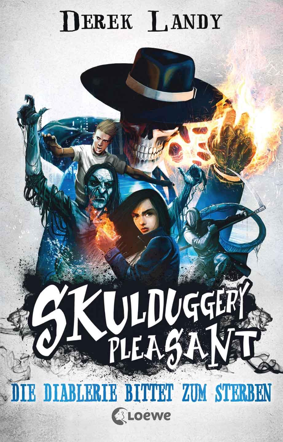 Beispielinhalt (Bild) Skulduggery Pleasant, Bände 1-3