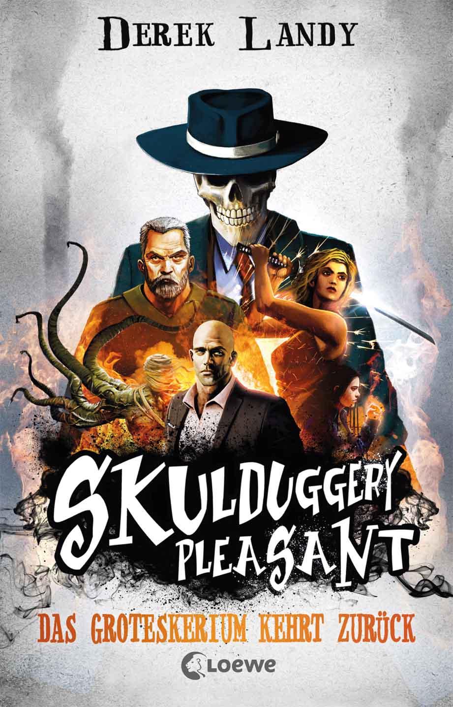 Beispielinhalt (Bild) Skulduggery Pleasant, Bände 1-3