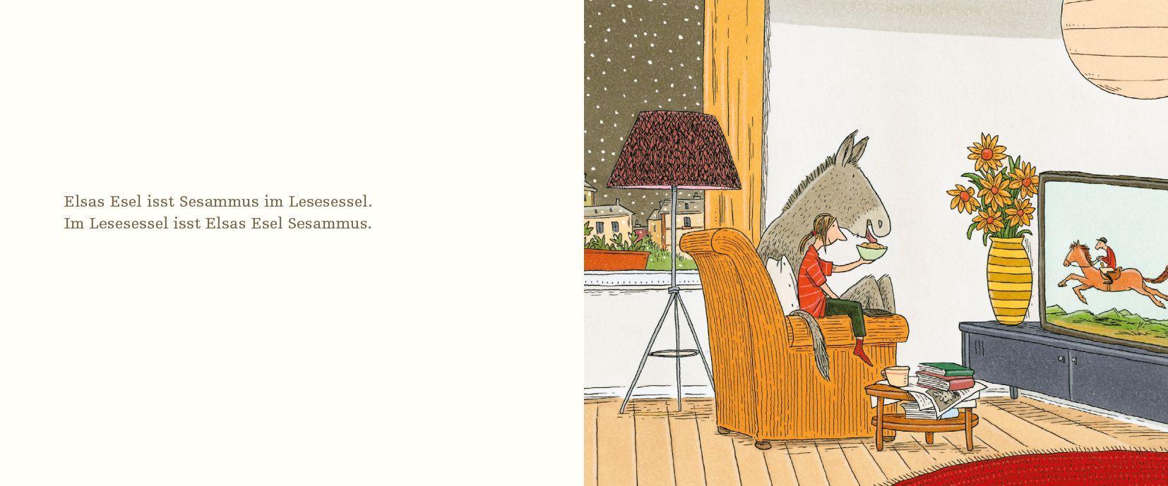 Beispielinhalt (Bild) Der Flugplatzspatz nahm auf dem Flugblatt Platz