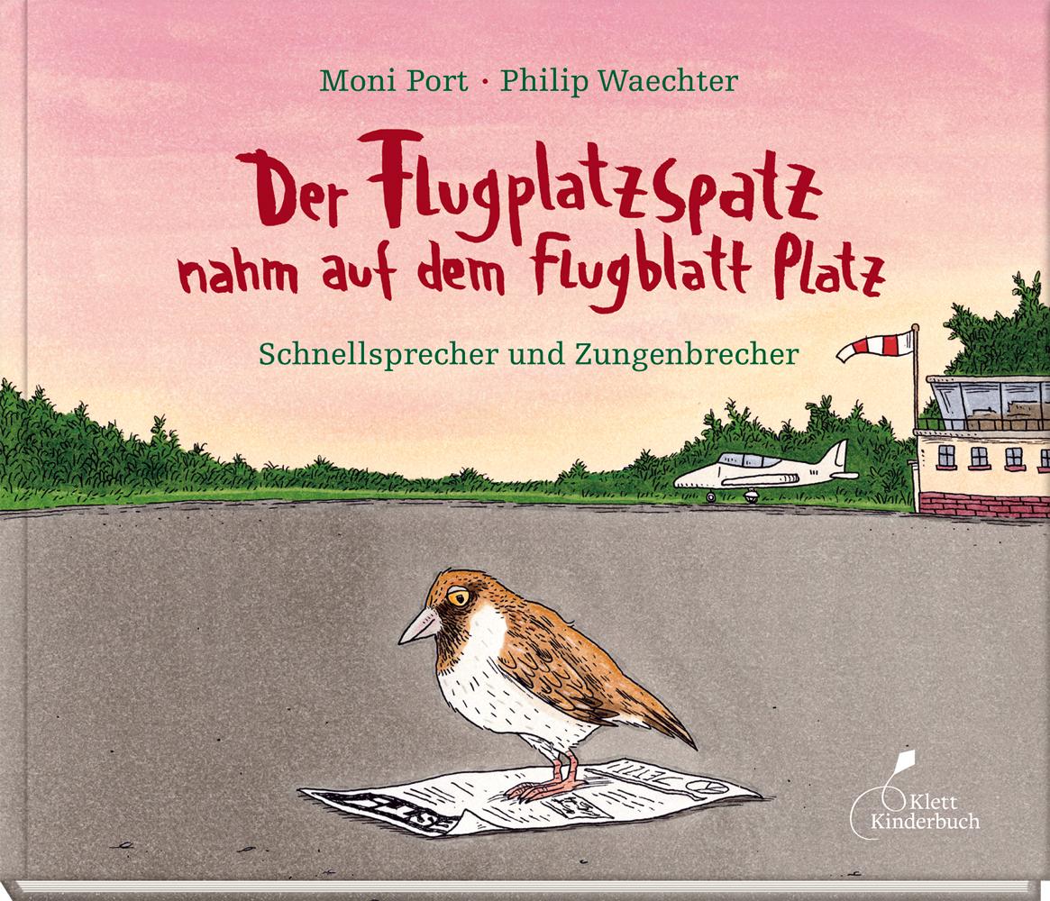 Vorderes Coverbild Der Flugplatzspatz nahm auf dem Flugblatt Platz