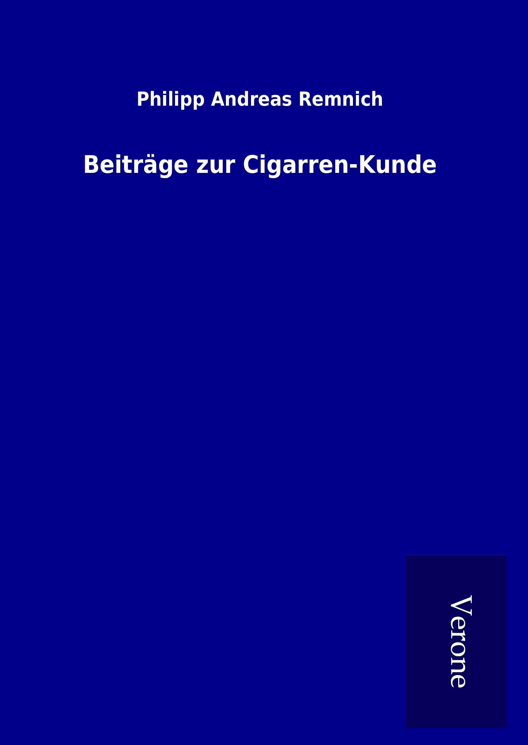 Vorderes Coverbild Beiträge zur Cigarren-Kunde