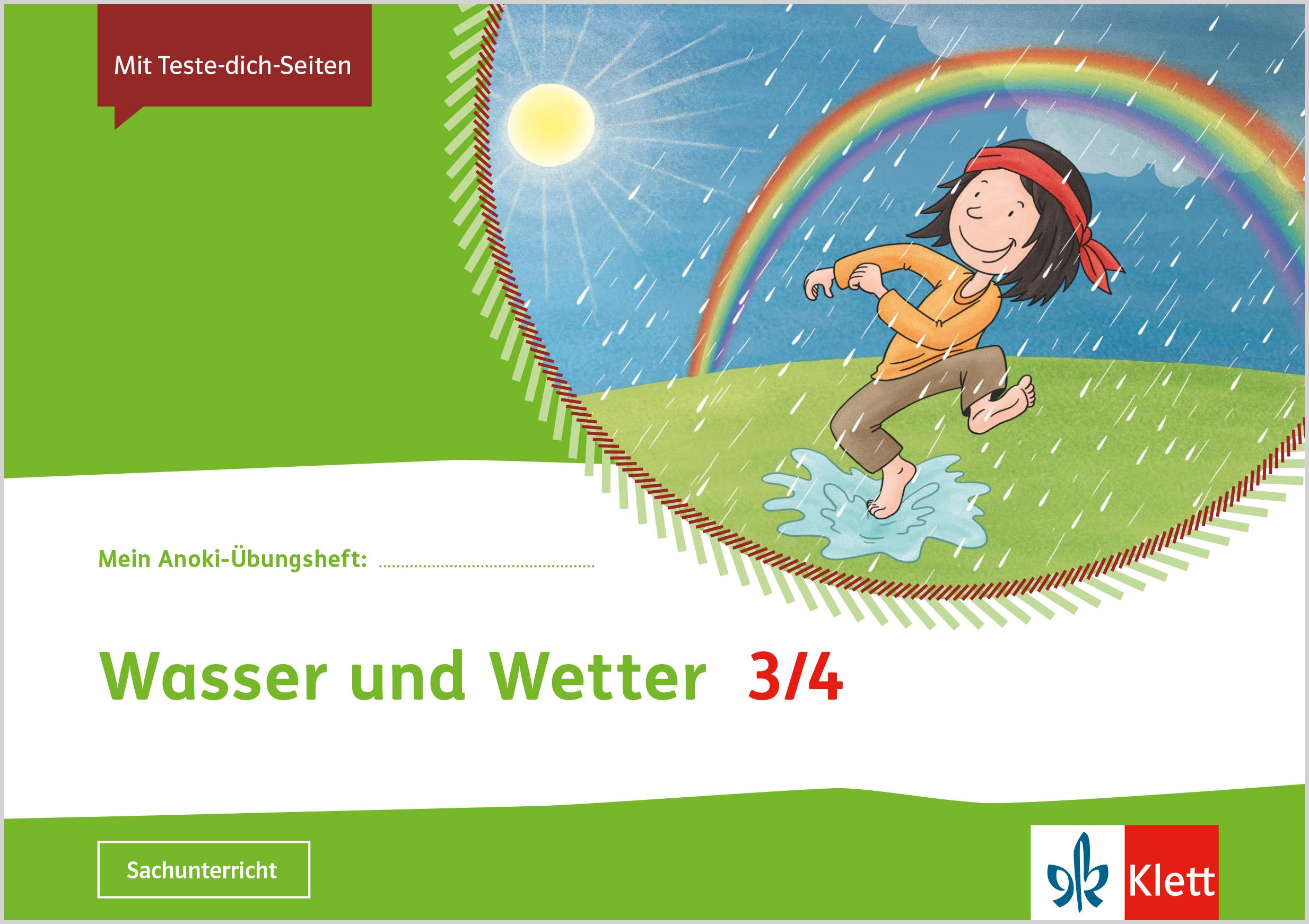 Vorderes Coverbild Mein Anoki-Übungsheft. Wasser und Wetter. Arbeitsheft Klasse 3/4