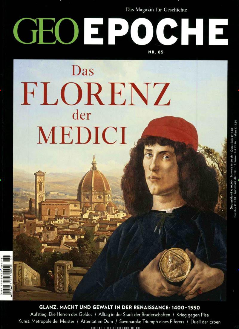 Vorderes Coverbild GEO Epoche 85/2017 - Das Florenz der Medici