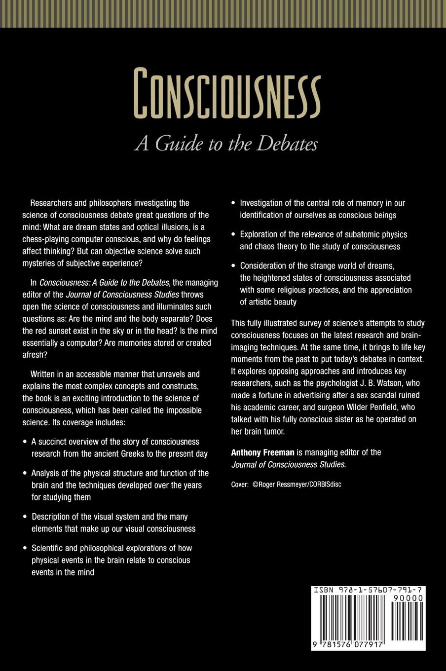 Rückseitencover Consciousness