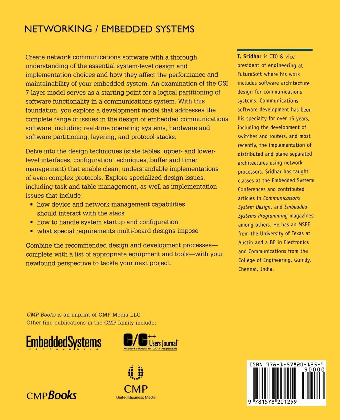 Rückseitencover Designing Embedded Communications Software